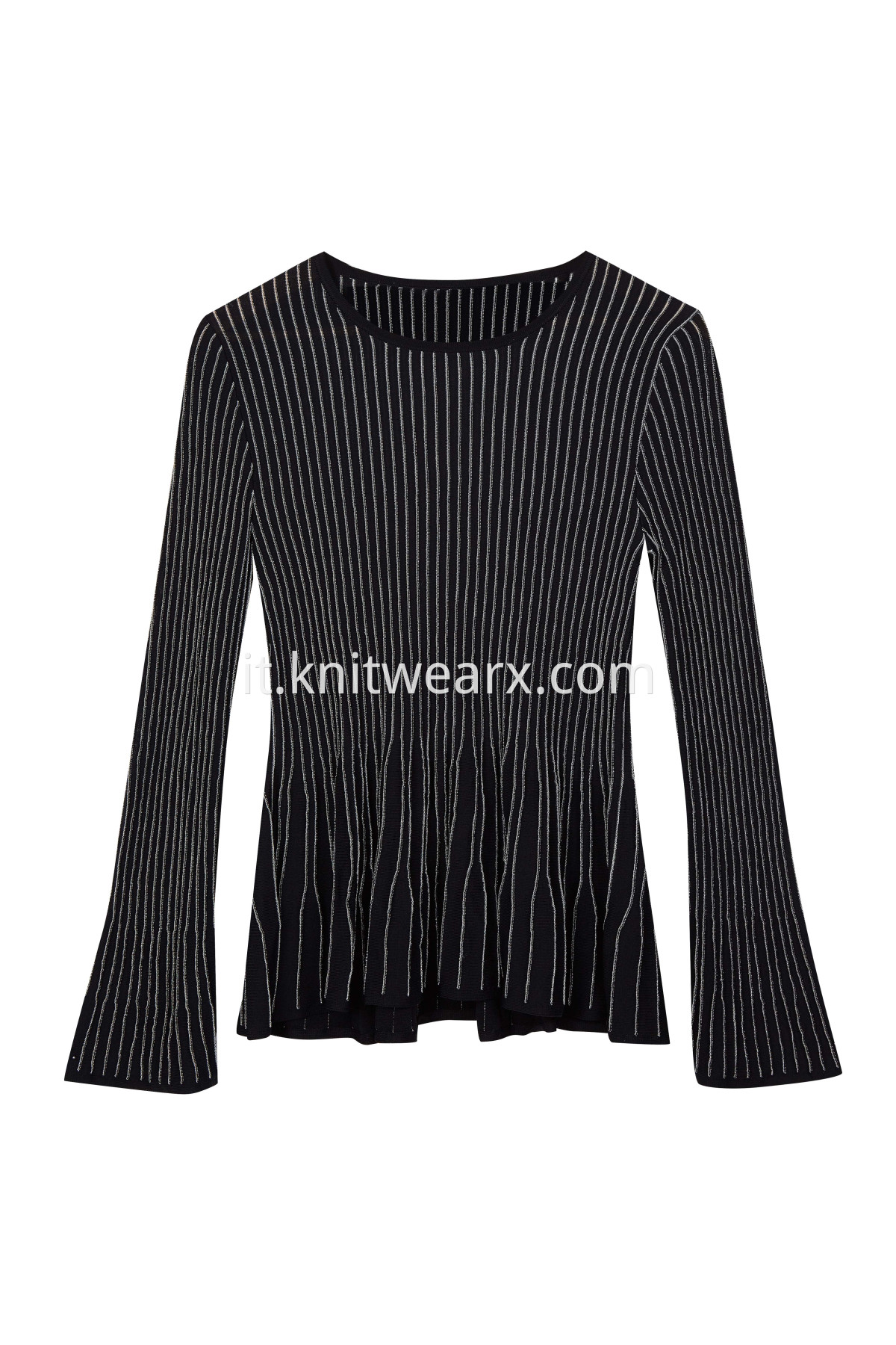 Women's 2 Piece Lurex Elegant Knit Sweater Dress